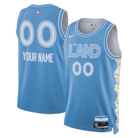 Dres Cleveland Cavaliers Prilagođeni Nike 2024-25 City Edition Plava Swingman
